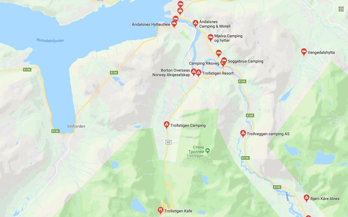 Кемпинги Норвегии: поиск и проживание